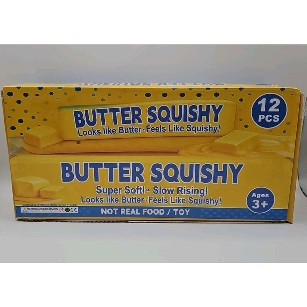 Butter Squishy Toy 4 oz Slow Rise stress relief case of 12 sealed
